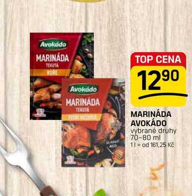 MARINÁDA AVOKÁDO vybrané druhy 70-80 ml