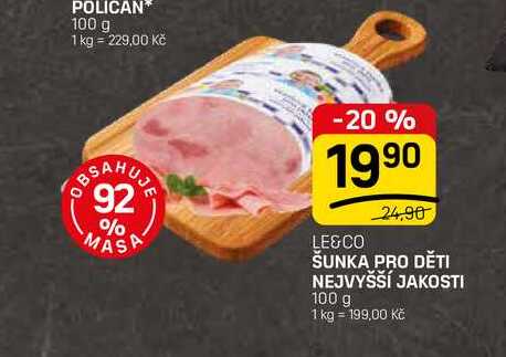 ŠUNKA PRO DĚTI NEJVYŠŠÍ JAKOSTI 100 g 