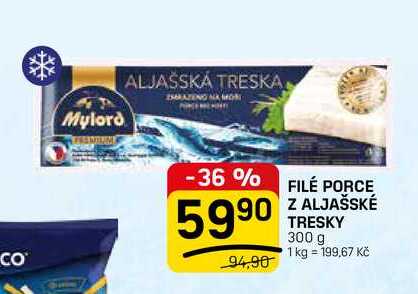 FILÉ PORCE Z ALJAŠSKÉ TRESKY 300 g