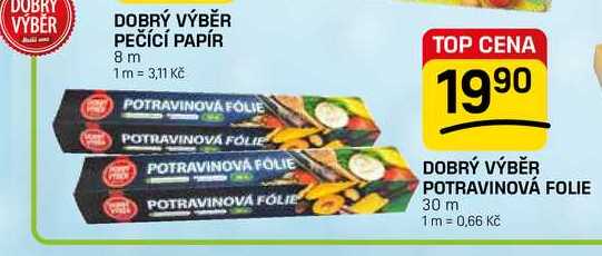 DOBRÝ VÝBĚR POTRAVINOVÁ FOLIE 30 m