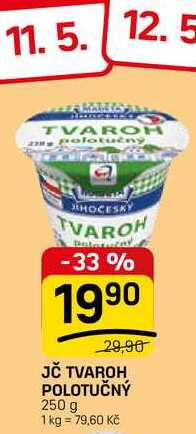 JČ TVAROH POLOTUČNÝ 250 g 