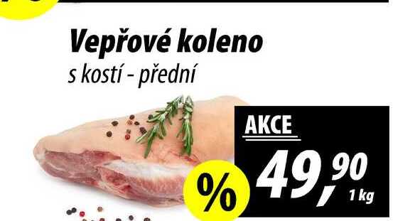 Vepřové koleno s kostí - přední, 1 kg