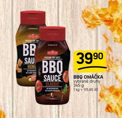 BBQ OMÁČKA vybrané druhy 345 g 