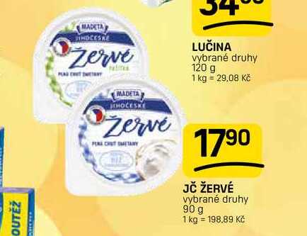 JČ ŽERVÉ vybrané druhy 90 g