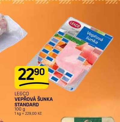 VEPŘOVÁ ŠUNKA STANDARD 100 g