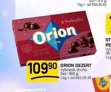 ORION DEZERT vybrané druhy 144-166 g