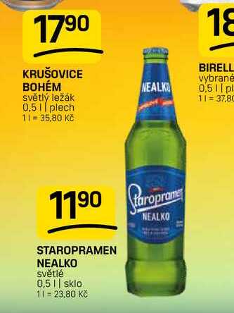 STAROPRAMEN NEALKO světlé 0,5l