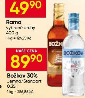 Božkov Vodka jemná 0,35l