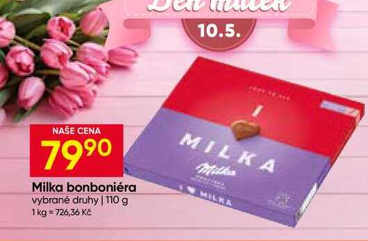 Milka bonboniéra vybrané druhy 110 g 