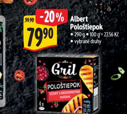  Albert  Pološtiepok 290 g 