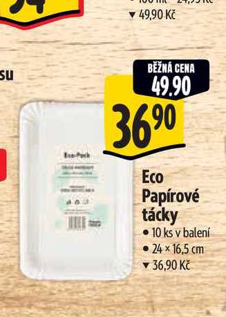   Eco Papírové tácky  10 ks 
