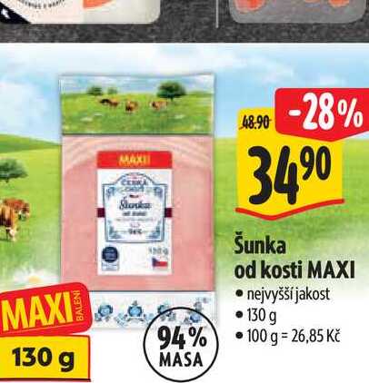   Šunka od kosti MAXI  130 g 