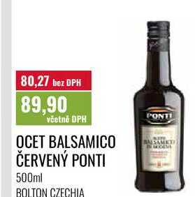 OCET BALSAMICO ČERVENÝ PONTI 500ml 