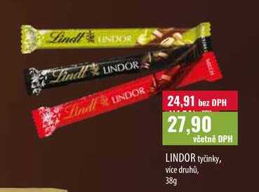 LINDOR tyčinky 38g 