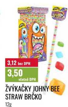 ŽVÝKAČKY JOHNY BEE STRAW BRČKO 12g 