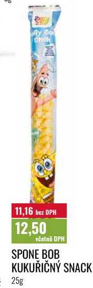 SPONE BOB KUKUŘIČNÝ SNACK 25g 