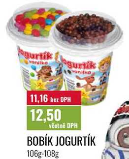 BOBÍK JOGURTÍK 106g-108g 