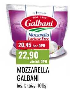 MOZZARELLA GALBANI bez laktózy, 100g 