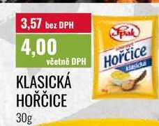 KLASICKÁ HOŘČICE 30g