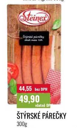 ŠTÝRSKÉ PÁREČKY 300g 