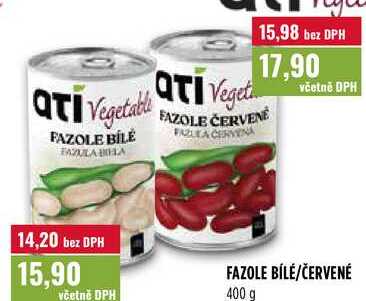 FAZOLE BÍLÉ/ČERVENÉ 400 g 