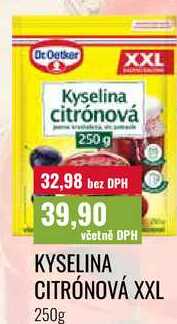 KYSELINA CITRÓNOVÁ XXL 250g 