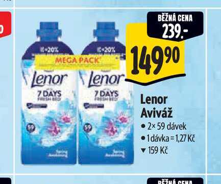  Lenor Aviváž 2×59 dávek 