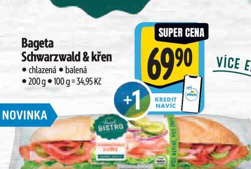 Bageta Schwarzwald & křen  200 g