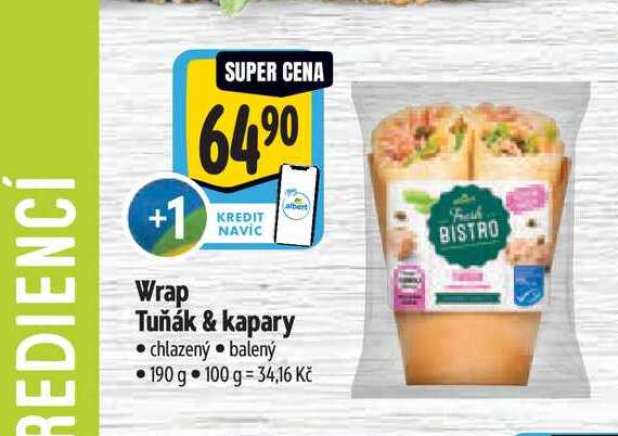   Wrap Tuňák & kapary 190 g