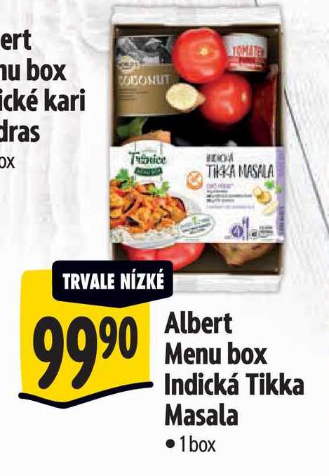  Albert Menu box Indická Tikka Masala  1 box 