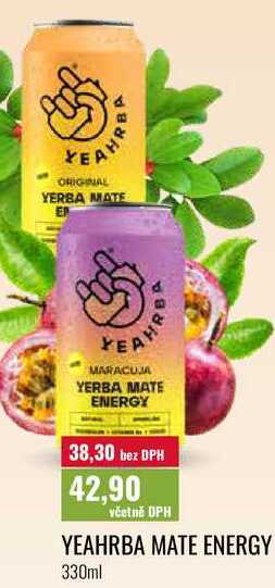 YEAHRBA MATE ENERGY 330ml 