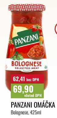 PANZANI OMÁČKA Bolognese, 425ml 