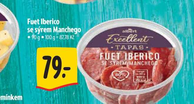  Fuet Iberico se sýrem Manchego  90 g 