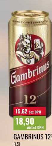 GAMBRINUS 12° 0,5l