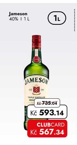 Jameson 40% 1 L