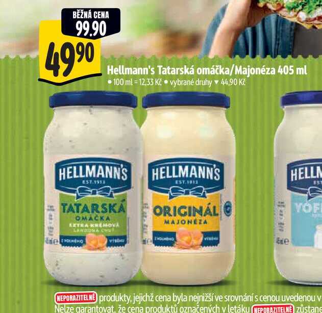   Hellmann's Tatarská omáčka/Majonéza 405 ml  