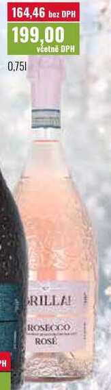 BRILLA ROSECCO ROSE 0,75l