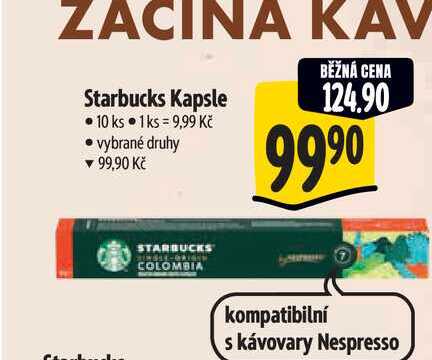  Starbucks Kapsle  10 ks 