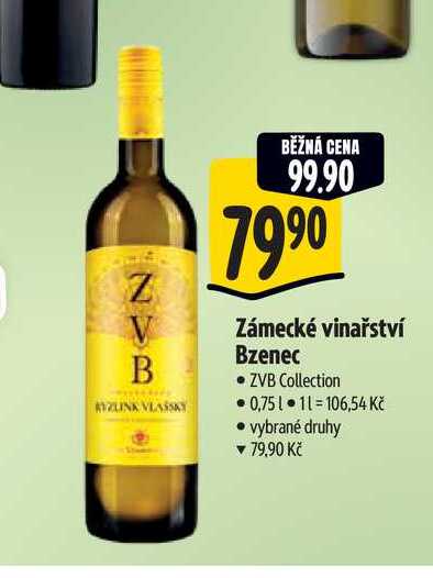   Zámecké vinařství Bzenec 0,75 l
