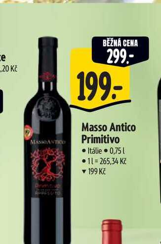   Masso Antico Primitivo 0,75 l