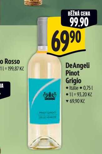   DeAngeli Pinot Grigio 0,75 l