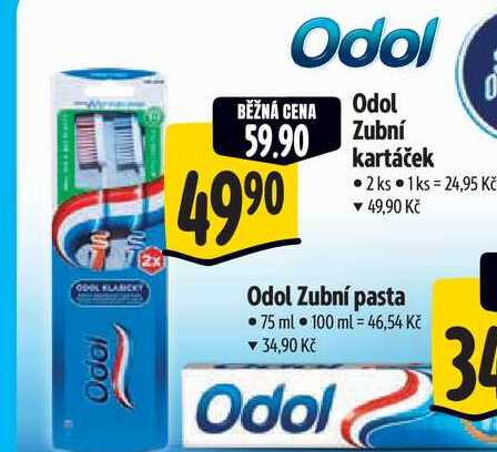  Odol Zubní kartáček 2 ks