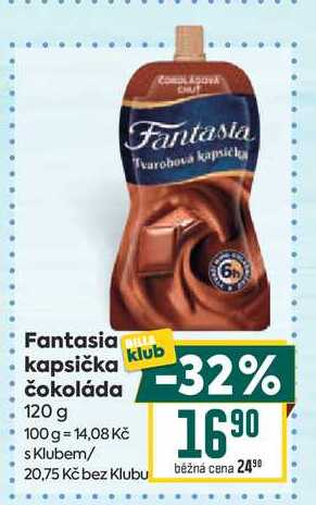Fantasia kapsička čokoláda 120 g