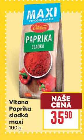 Vitana Paprika sladká maxi 100 g 