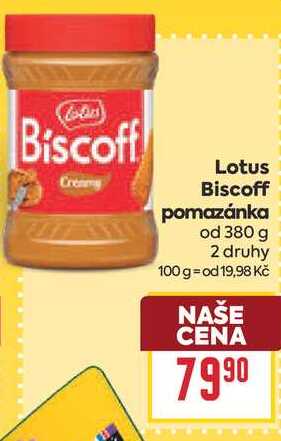 Lotus Biscoff pomazánka od 380 g 