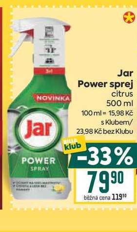 Jar Power sprej citrus 500 ml 