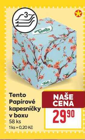 Tento kapesníčky v boxu 58 ks