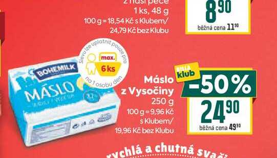 Máslo z Vysočiny 250 g