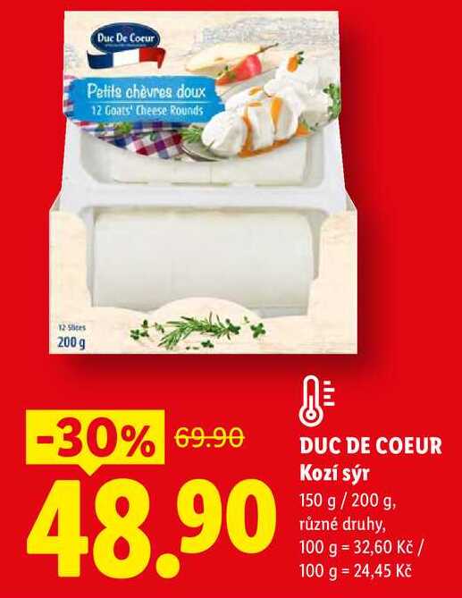 DUC DE COEUR Kozí sýr 150 g/200 g