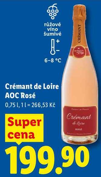 Crémant de Loire AOC Rosé, 0,75 l